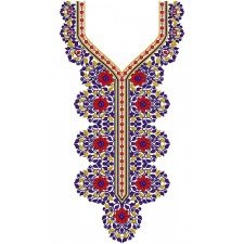 New Collar Neck Fashion Embroidery Design