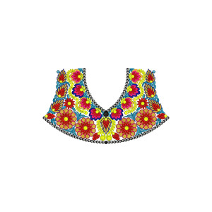 Embroidery Neck Designs For Blouse 17390