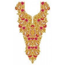 Emperor Dress Neck Embroidery Design