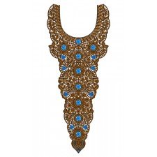 Bohemian Dress Neck Embroidery Design