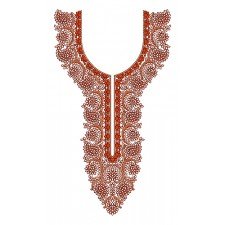 Angel Dress Neck Embroidery Design