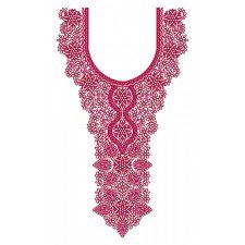 Neckline Machine Embroidery Designs 17409