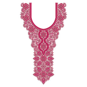 Neckline Machine Embroidery Designs 17409