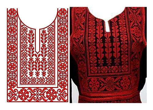 Machine Embroidery Neck Pattern For Kurtis, Size: L at Rs 899/piece in Surat