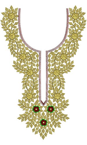 embroidery designs for dress neck