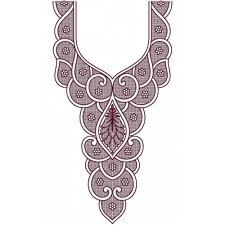 Georgette Long Kurta Embroidery Design