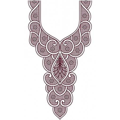 Georgette Long Kurta Embroidery Design