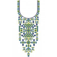 Palestinian Dress Neck Embroidery