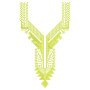 Stylish Shirt Neck Cross Stitch Embroidery Design