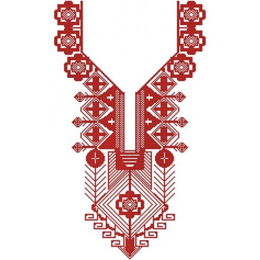Turkish Night Dress Neck Embroidery Design