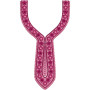Long Umbrella Frock Neck Embroidery Design