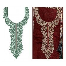 Paisley Cross Stitch Neck Embroidery Designs Paisley Cross Stitch Neck Embroidery Designs