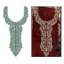 Paisley Cross Stitch Neck Embroidery Designs