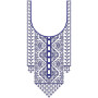 Vintage Arab Dress Neck Embroidery Design