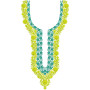 Long Maxi Dress Embroidery Design
