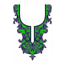 Beautiful Lawn Kurti Neck Embroidery Design