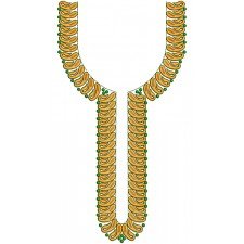 Long islamic Tunic Top Neck Embroidery Design