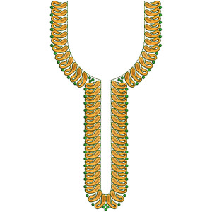 Long islamic Tunic Top Neck Embroidery Design
