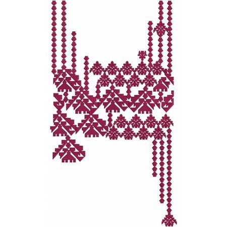 South Asian Dress Pattern Embroidery Design