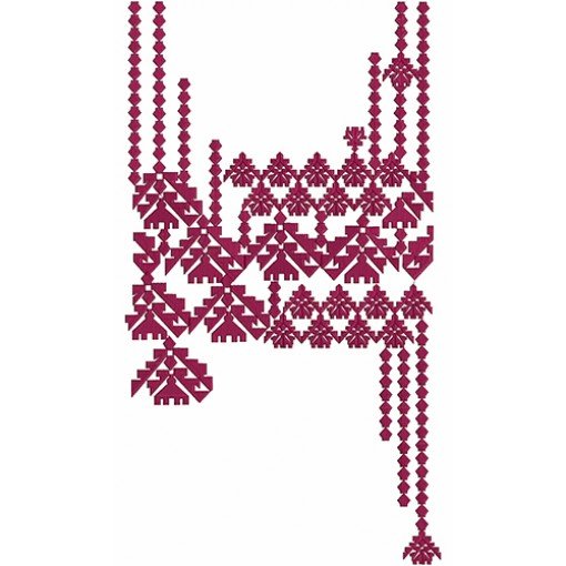 South Asian Dress Pattern Embroidery Design