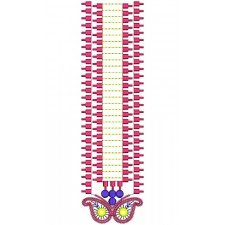 Front Cut Long Kurta Neck Embroidery Design