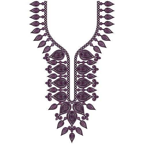 Karakou Dress Neck Embroidery Design