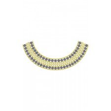 Women One Piece Dress Embroidery Neck Design