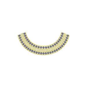 Women One Piece Dress Embroidery Neck Design