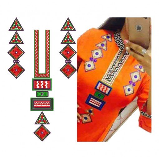 Round Kurti Neck Embroidery Design Round Kurti Neck Embroidery Design