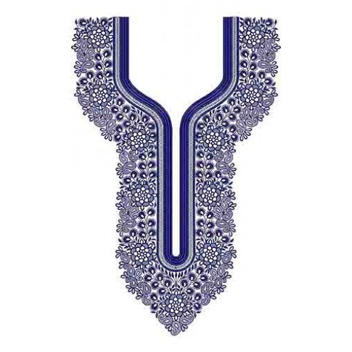 Designer Cotton Kurti Neck Embroidery