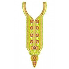 Ethnic Style Neck Embroidery Kurti Design