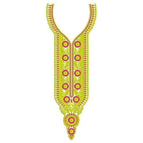 Ethnic Style Neck Embroidery Kurti Design