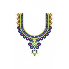 Indonesia Neck Embroidery Design