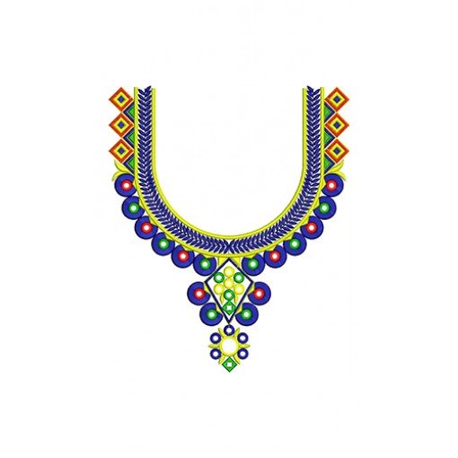 Indonesia Neck Embroidery Design
