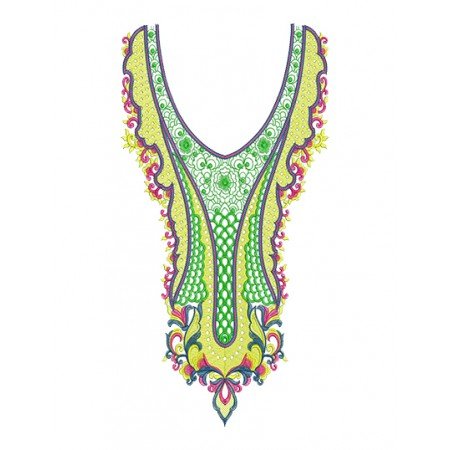 New Women Kaftan Dress Embroidery Design