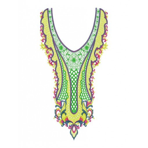 New Women Kaftan Dress Embroidery Design