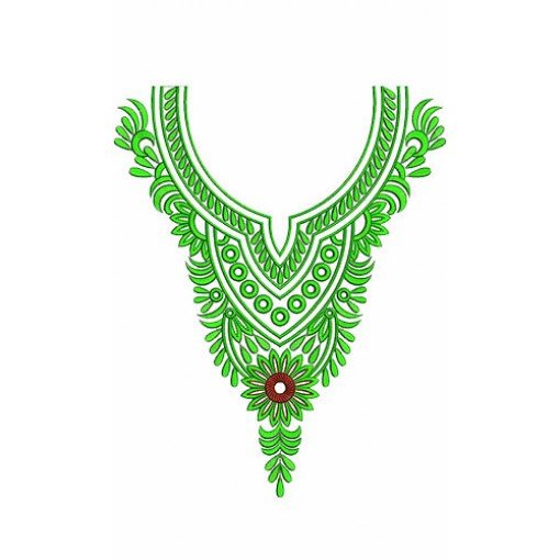 Striagth Salwar Dress Embroidery Design