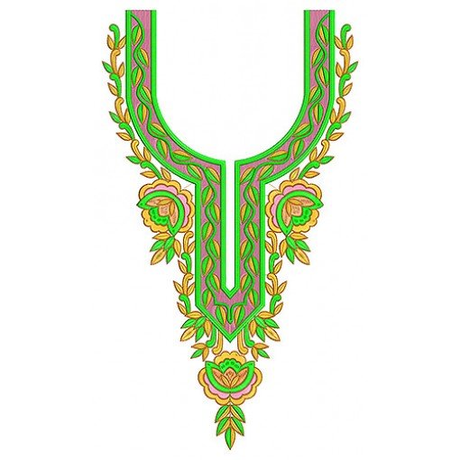 New Neck Embroidery Design 18381
