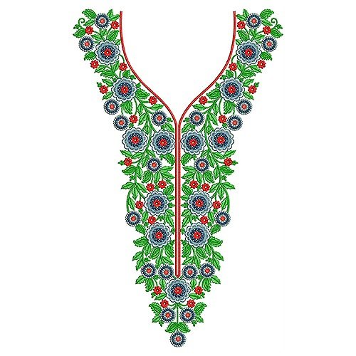 New Neck Embroidery Design 18633