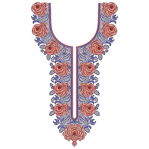 New Neck Embroidery Design 18669