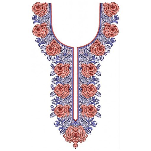 New Neck Embroidery Design 18669