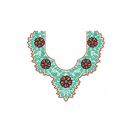 New Neck Embroidery Design 18860