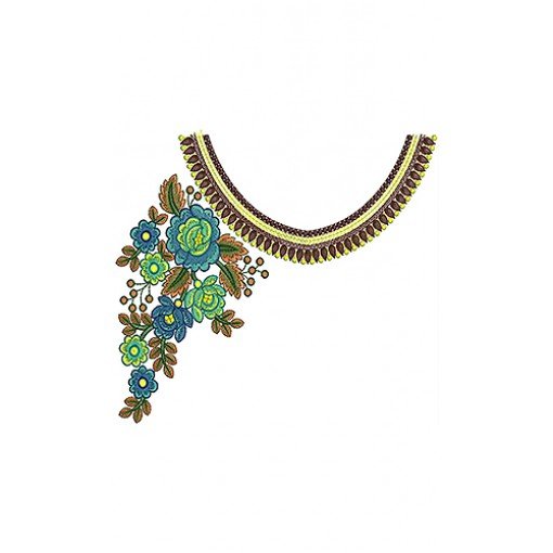 New Neck Embroidery Design 19303