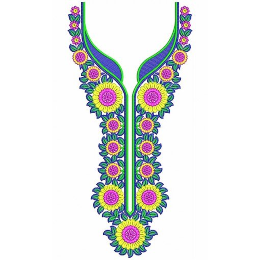New Neck Embroidery Design 19375