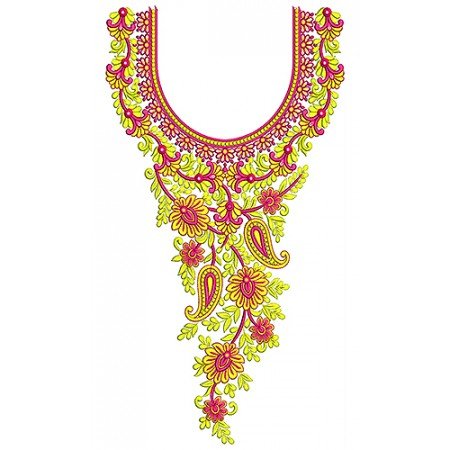 New Neck Embroidery Design 19376