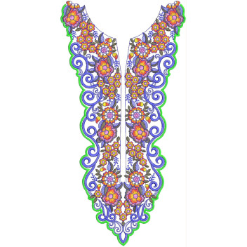 New Neck Embroidery Design 19377