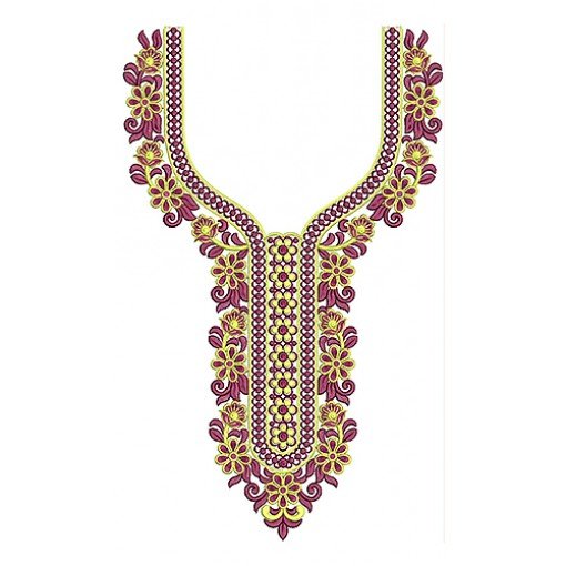 New Neck Embroidery Design 19378