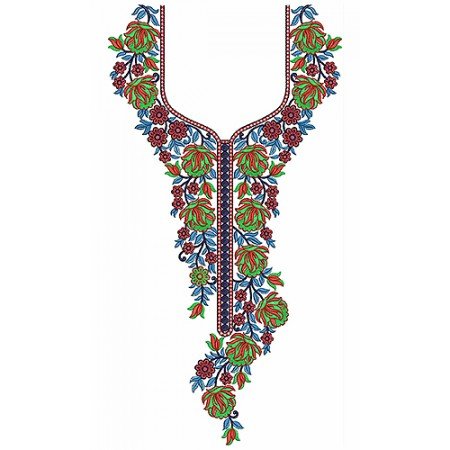 New Neck Embroidery Design 19380