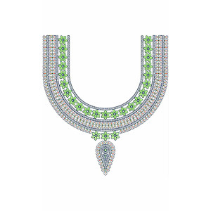 New Neck Embroidery Design 19587