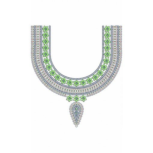 New Neck Embroidery Design 19587